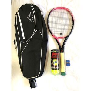 Yonex EZONE Lite Tennis Racquet 4 1/4 Bundle Bag Penn Balls Head Grip Set